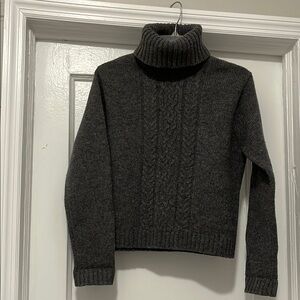 Cozy Gray Turtleneck Sweater